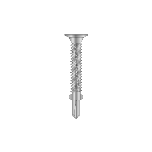 Thin Wafer Head, Plymetal Self Drilling Screw, Type CSD Thread, No.3 Point, With Wings