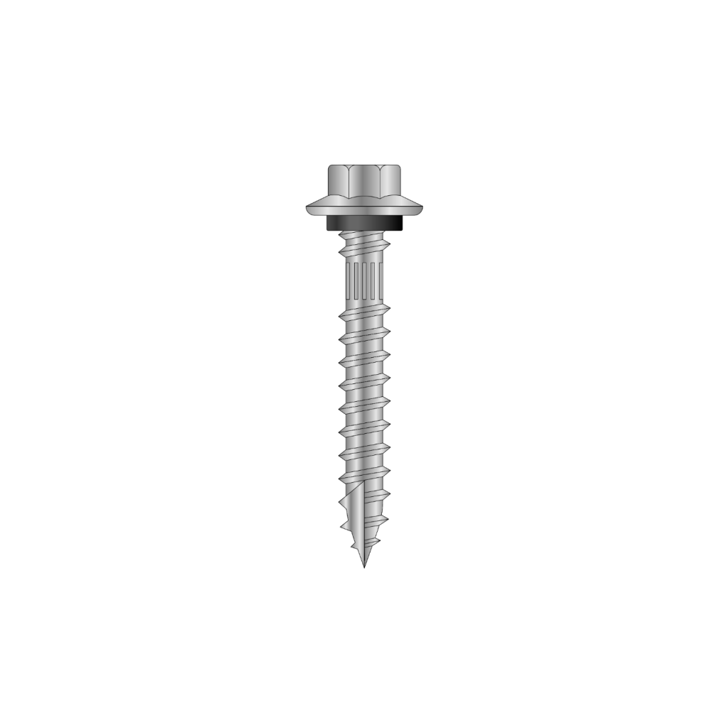 Indented Hex Flange Washer Head, Serration Shank, Type-17 Point ...